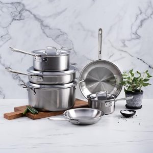 All-Clad D5 5-Ply Brushed Stainless Steel Cookware